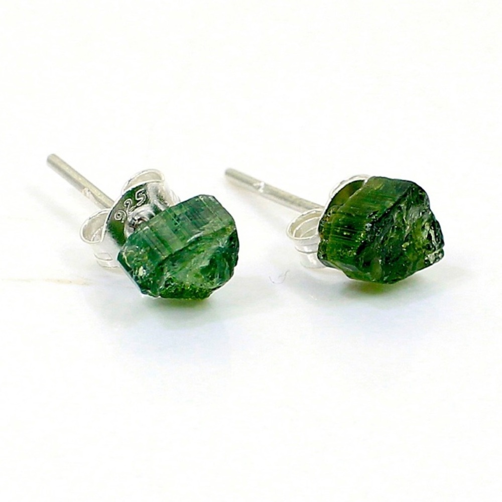 🆕New Green Tourmaline Gemstone Earrings